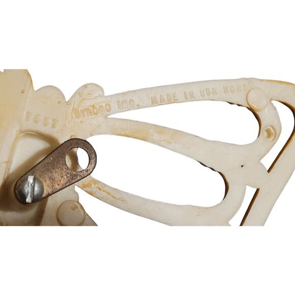 Homco Set of 3 Vintage Brown Syroco 70's Butterflies Wall Decor MCM Made In USA - Picture 11 of 12